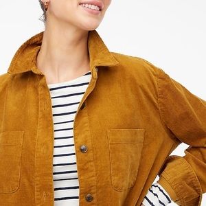 Corduroy shirt-jacket